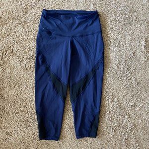 Varley Capris Leggings with Mesh Cutout